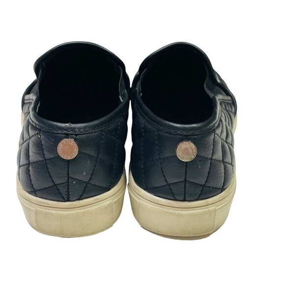 Steve Madden ECENTRCQ Black Leather Quilted Slip-On Sneakers - Size 6 - Picture 11 of 16